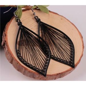 1Pair Fashion Women Alloy Leaf Stud Dangle Earings Eardrop Jewelry New